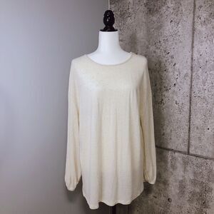 𝅺UO Truly Madly Deeply Flax Blend Oversize Top